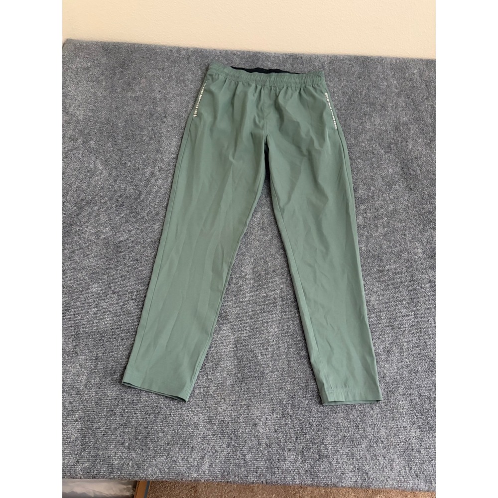 Wowie Gramps Pants Mens Medium Sage Green Elastic Waist Active Hiking Trousers